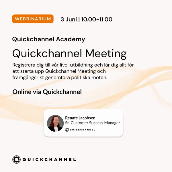 Quickchannel Meeting 3/6