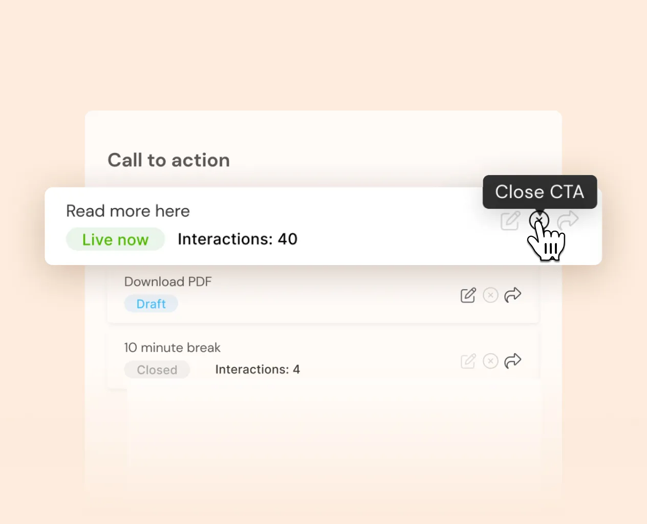 call to action Quickchannel
