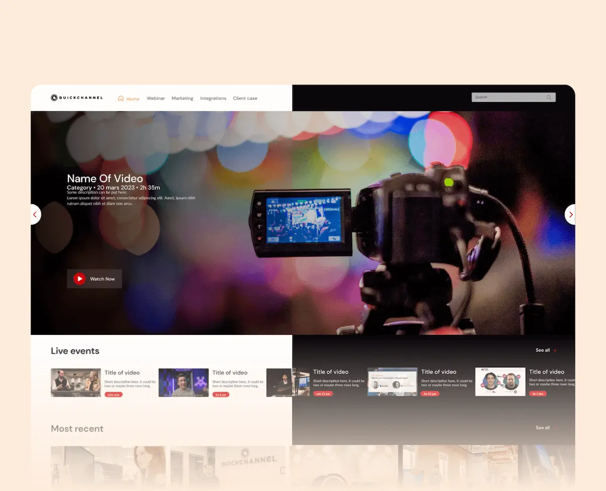 videosite theme Quickchannel