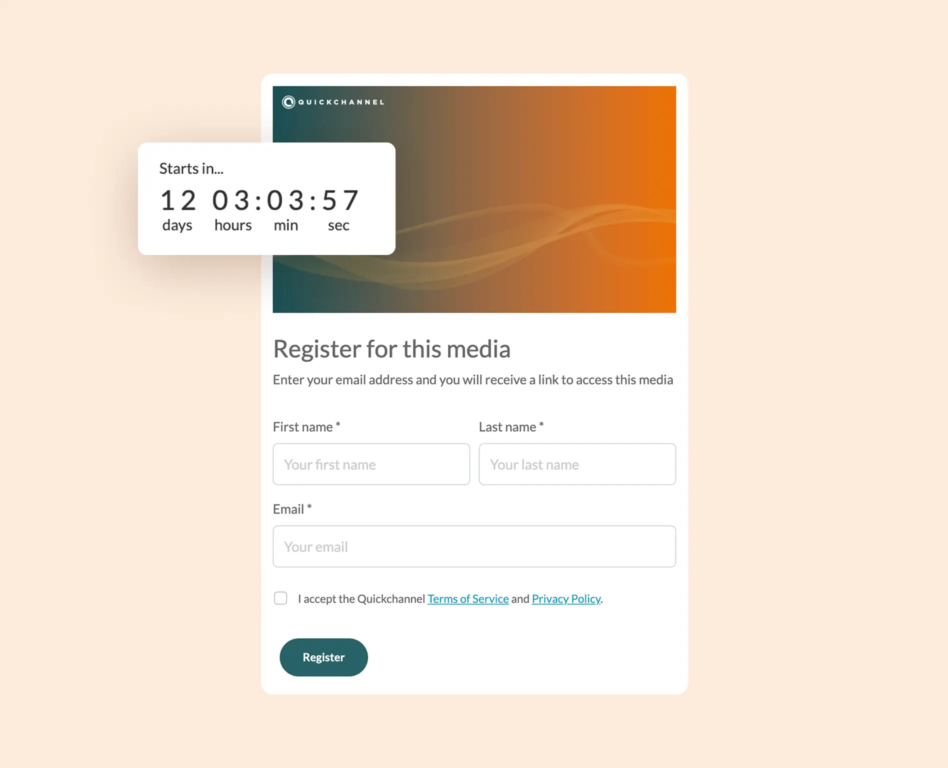 Quickchannel registration