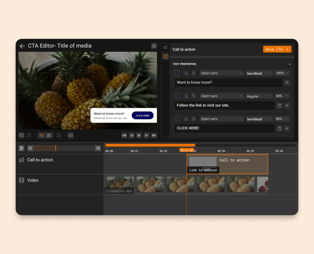 CTA Video Editor Quickchannel