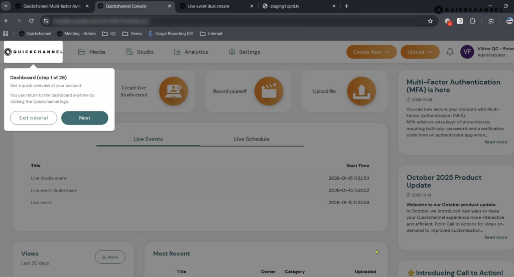 Getting started tutorial guide Quickchannel